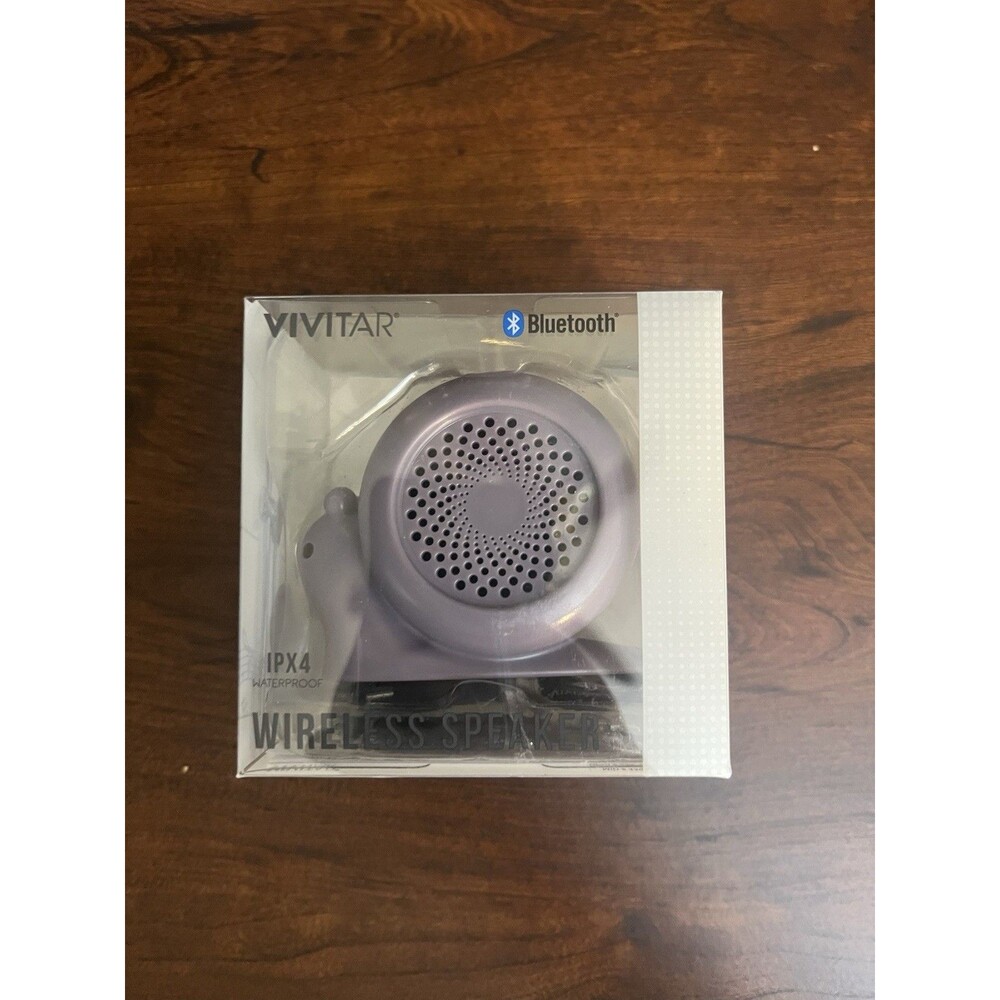 Waterproof Vivitar Wireless Speaker Small Purple Snail Bluetooth
